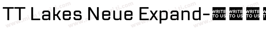 TT Lakes Neue Expand字体转换